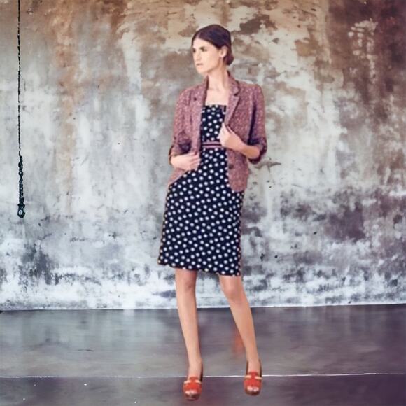 Maeve She Who Is Beautiful Strapless Polka Dot Dress sz 6 - Picture 12 of 12